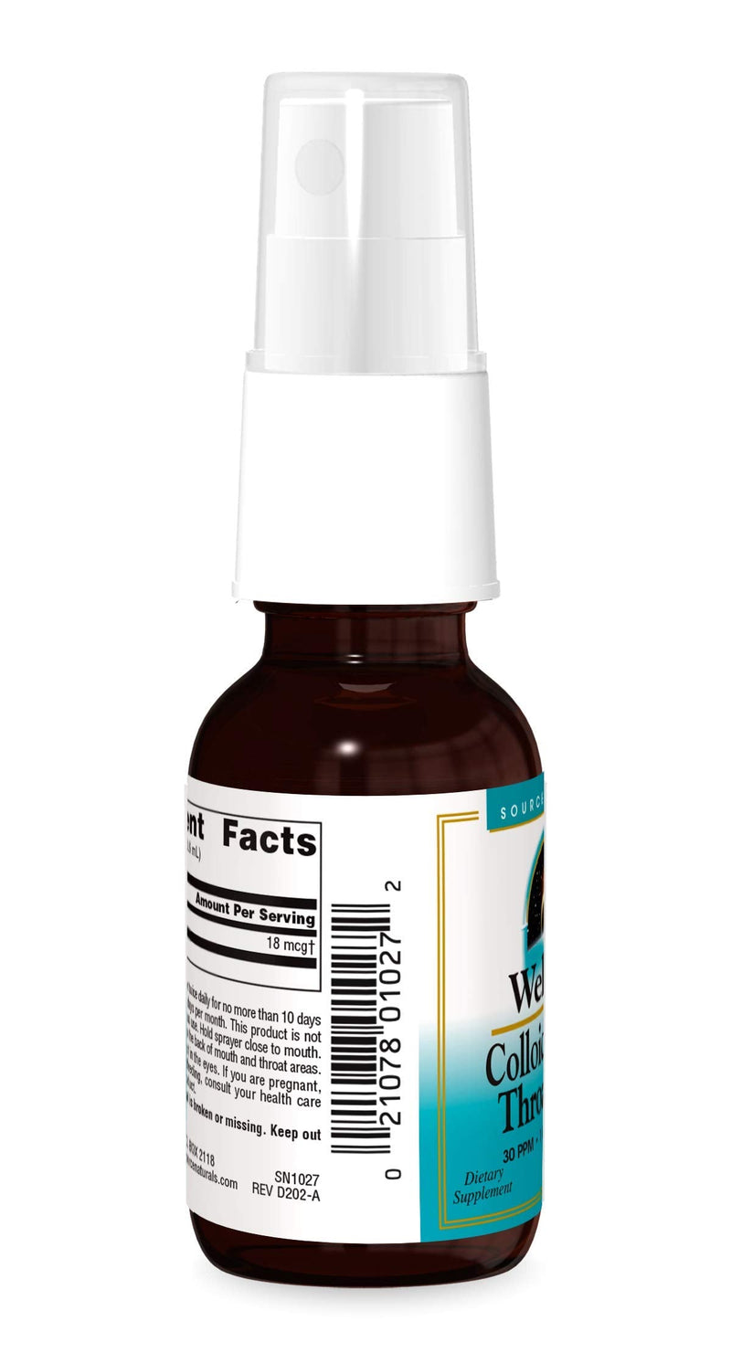 [Australia] - Source Naturals Wellness Colloidal Silver 30 ppm Throat Spray (1 oz.) 1 Fl Oz (Pack of 1) 