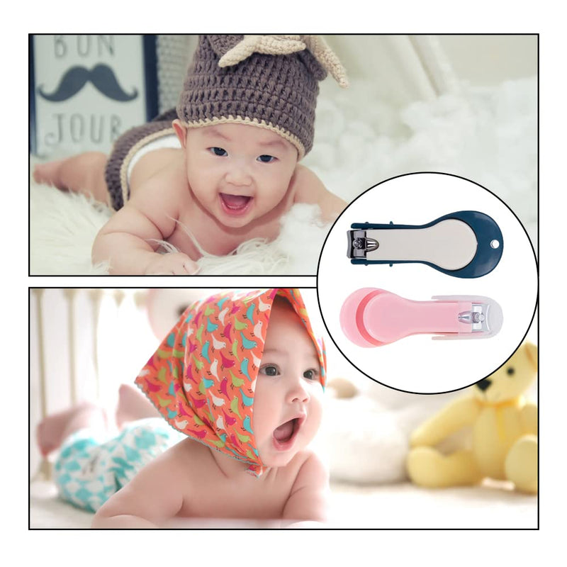 [Australia] - 2 Pcs Nail Clippers High Hardness Newborn Nail Clippers Portable Fingernail Cutter for Infants Toddler and Kids 