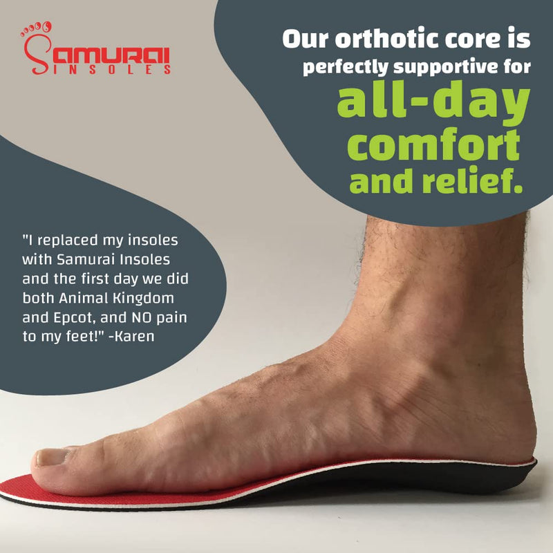 [Australia] - Samurai Insoles Plantar Fasciitis Arch Support Shoe Insoles Mens 5 - 5 1/2 | Womens 7 - 7 1/2 