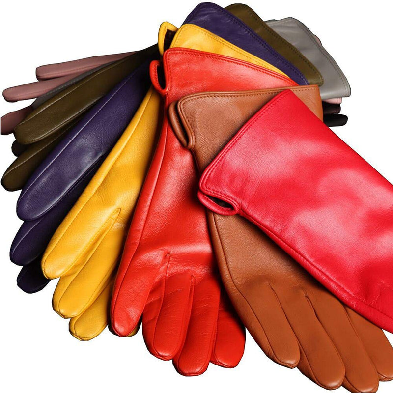 [Australia] - Winter Gloves for Women Genuine Leather Warm Cashmere & Wool Blend Lining Touchscreen Windproof Driving Dress Small (6.5) Black(touchscreen/Cashmere Blend Lining) 