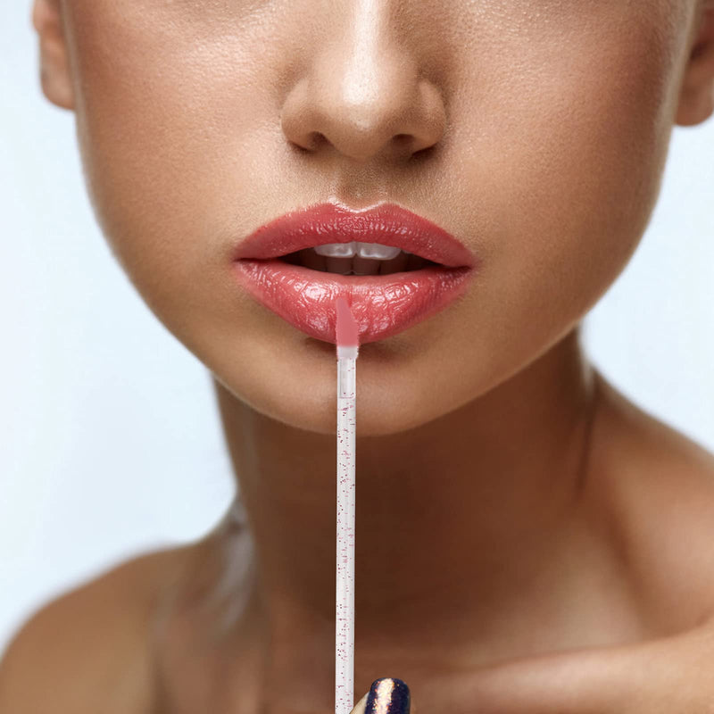 [Australia] - 300 Counts Lip Applicators Disposable Lip Brushes Crystal Lipstick Lip Gloss Wands, Pink 