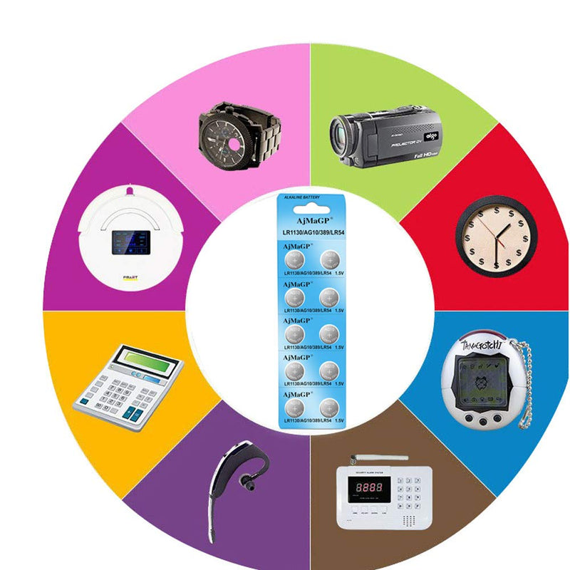 [Australia] - AjMaGP 10 Pack AG10 389A LR1130 LR54 L1131 SR1130 1.5v Button Cell Coin Battery 