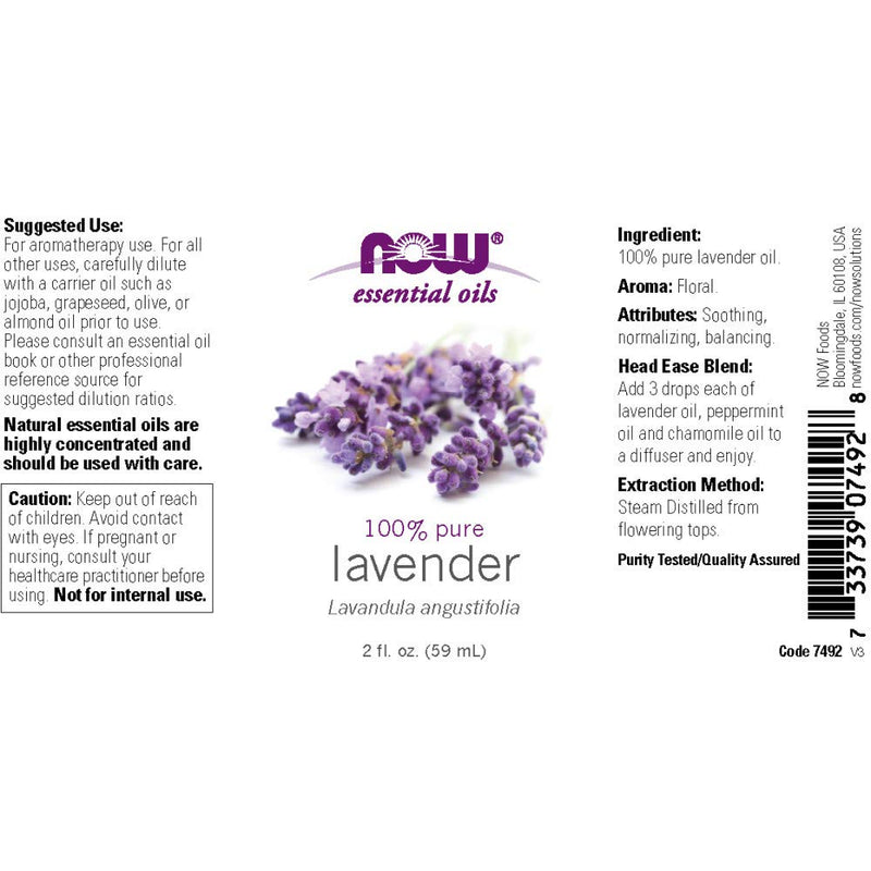 [Australia] - Now Essential Oils, Lavender Oil, 2 Fl. Oz (Pack of 1) 