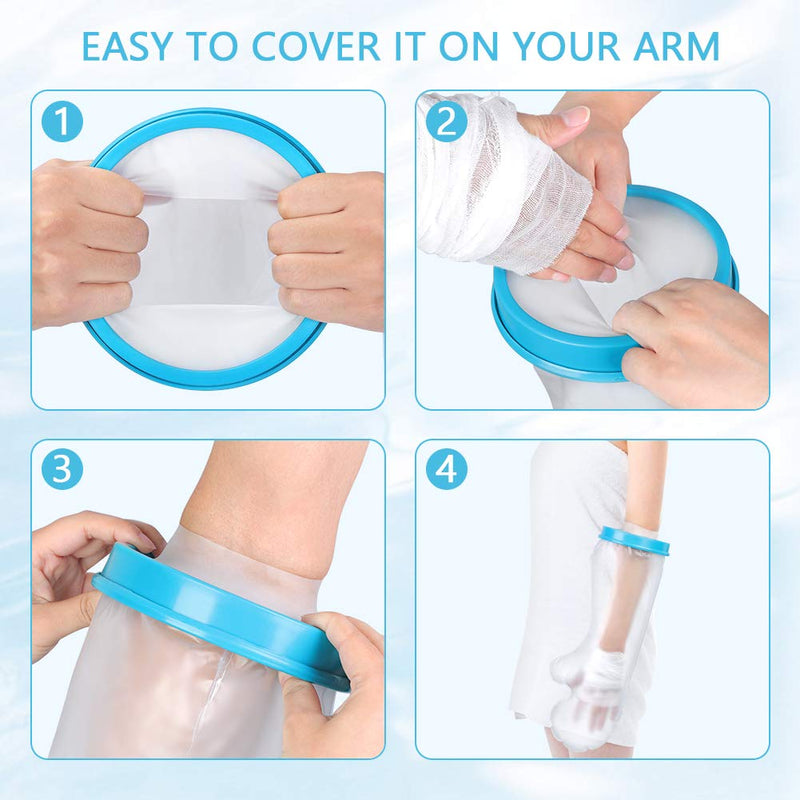 [Australia] - Waterproof Cast Cover Adult Short Arm, Reusable Cast Plaster Bandage Protector, Dressing Cover for Shower Bath Adult Arm 