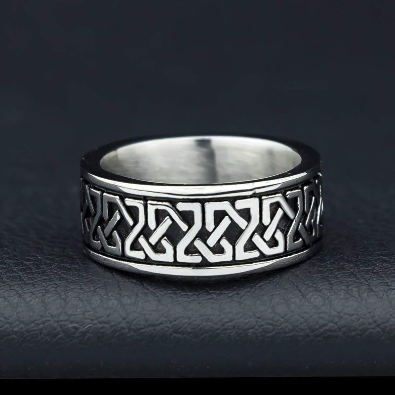 [Australia] - Gungneer Celtic Knot Stainless Steel Ring Celts Vintage Irish Eternal Love Strength Jewelry US Size 7-13 13 