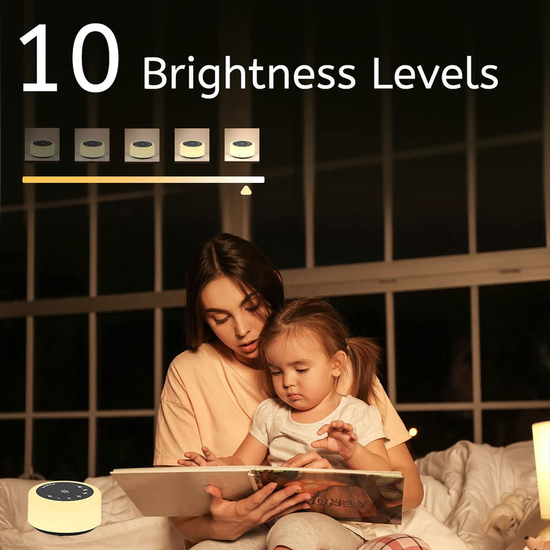 [Australia] - ColourNoise Sound Machines White Noise Machine 12 Colors Night Lights with 30 Soothing Sounds Sleep Machine with 5 Timers Portable for Home Travel and Office… (R-Black) R-Black 