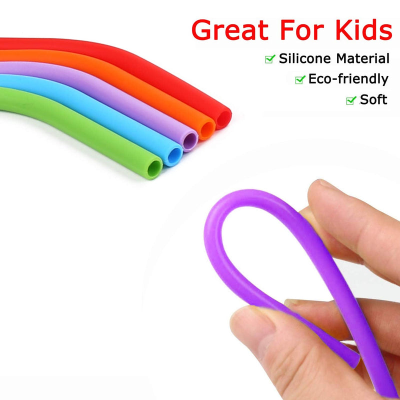 [Australia] - Rommeka Kids Stainless Steel Cups, 5 Pack Colorful Drinking Tumbler Sippy Cup with Silicone Lids and Straws Metal Mugs for Toddlers, Children and Adults - 12oz Silicon Lids/5 Color 