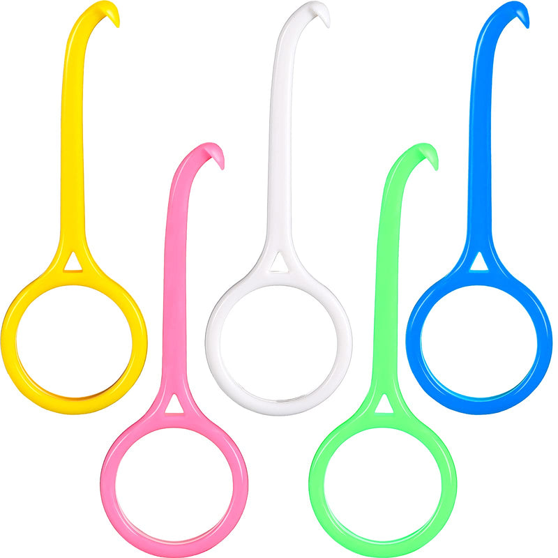 [Australia] - 5 Pieces Aligner Removal Tool Retainer Remover Tool Kits Invisiline Chewies and Remover Tool Invisible Aligner Braces Remover Hook for Tooth Cleaning Oral Care (White, Yellow, Pink, Green, Blue) White, Yellow, Pink, Green, Blue 