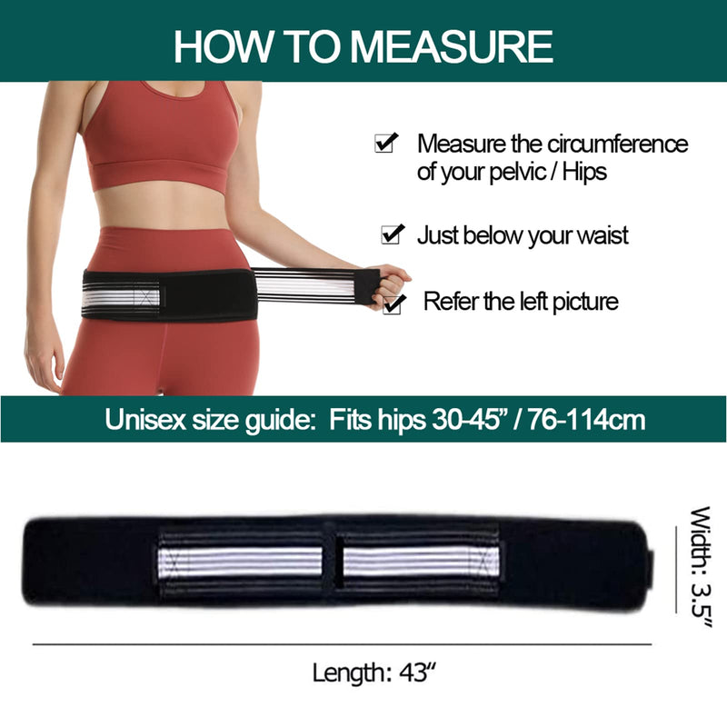 [Australia] - Paskyee Si Joint Belt for Women and Men That Alleviate Sciatic, Pelvic, Lower Back Pain, Anti-Slip Sacroiliac Belt, Pilling-Resistant Pelvic Belt 