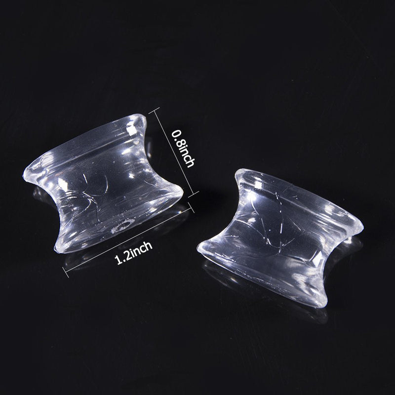 [Australia] - Sumiwish Toe Spacers and Separators, 10 Pack Bunion Corrector, Silicone Toe Separators for Overlapping Toe, Bunion Correct and Pain Relief Clear 