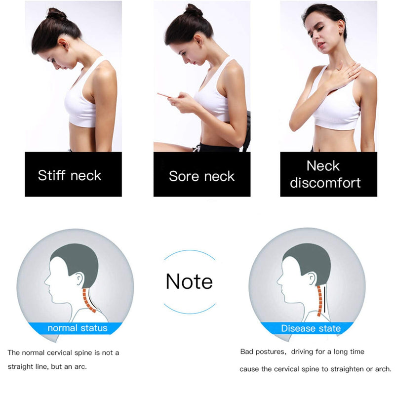 [Australia] - TANDCF Cervical Neck Brace Collar with Chin Support for Stiff Relief Cervical Collar Correct Neck Support Pain Bone Care Health(Size S) Small (Pack of 1) 