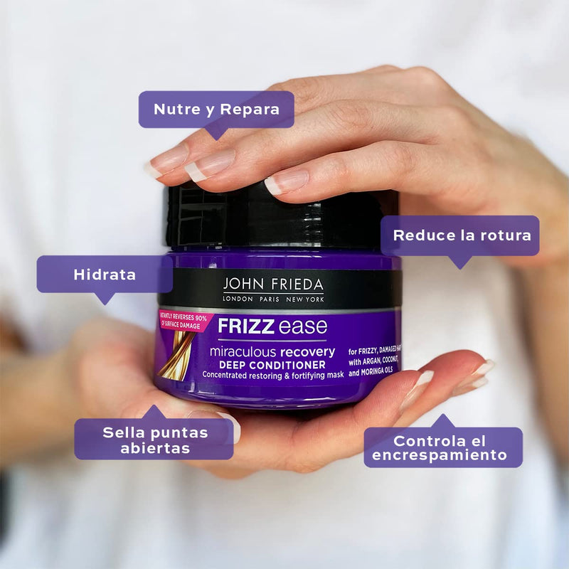 [Australia] - John Frieda Frizz Ease Miraculous Recovery Intensive Deep Conditoner Hair Mask 250ml, White New Conditioner 