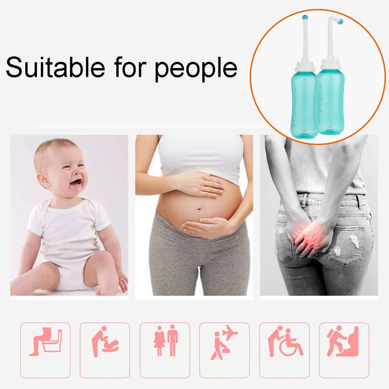 [Australia] - LIVE4COOL Portable Bidet Peri Bottle for Postpartum Perineal Care 500ml for Mom and Baby Clean,with 2 Rinse Tubes for Baby Female Menstruation Cleaning Lochia Hemorrhoids 