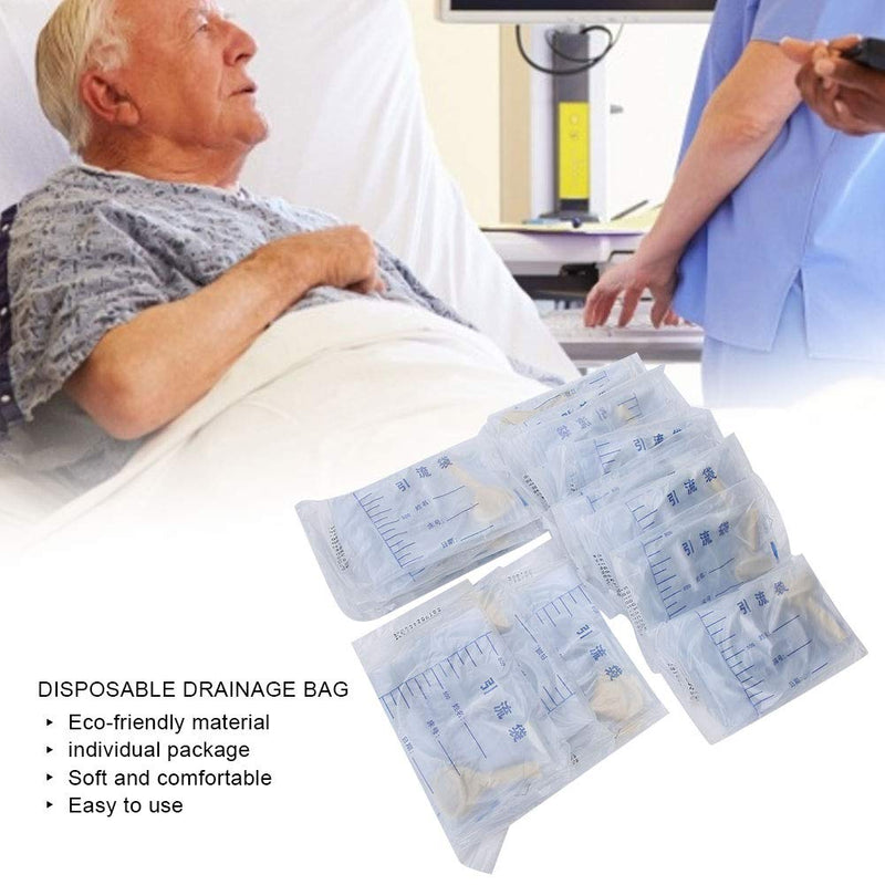 [Australia] - Yctze Male Urinal Bag, 25pcs Disposable Drainage Bag Urine Collection Bag Leg Bags Urine Drainage Bags,1000ML 