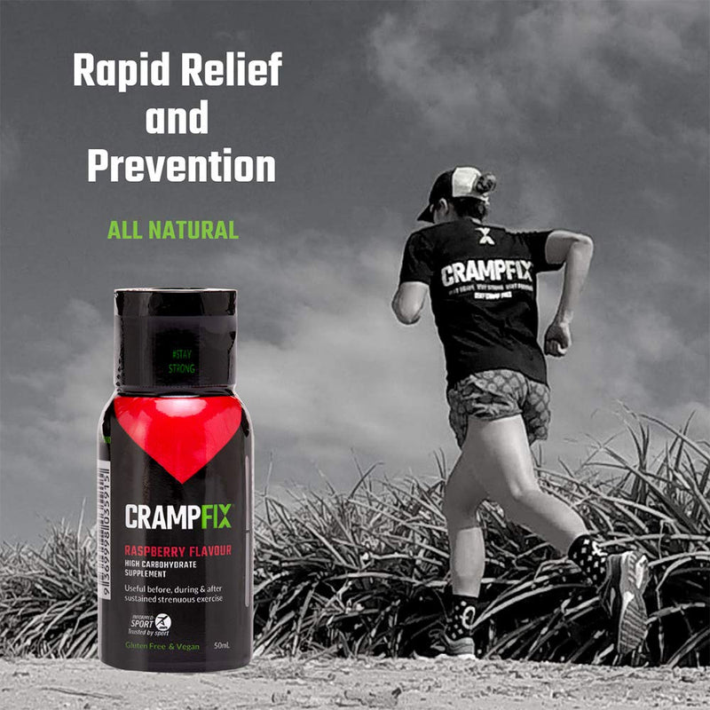 [Australia] - Crampfix 50ml Flip-Top Lid Squeeze Bottle - Fast & Effective Relief from Muscle Cramp (Raspberry) Raspberry 