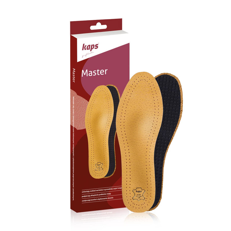 [Australia] - Orthotic Leather Insoles for Metatarsalgia Forefoot Pain, Orthopedic Full Length Shoe Inserts for Men and Women, Kaps Master 39 EUR / 6 UK / Women 
