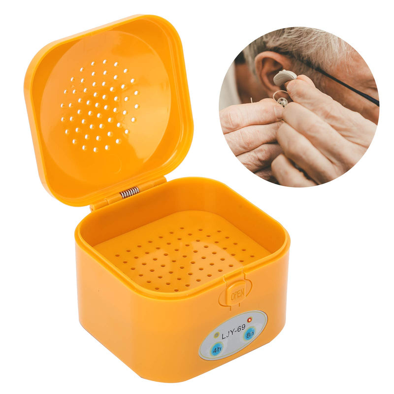 [Australia] - Electric Hearing Aids Dryer, Dehumidifier Drying Box Case Elderly Hearing Aids Accessory Moisture Resistant - One Button Design, Time Design 