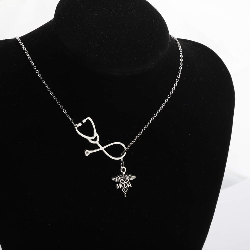 [Australia] - Lywjyb Birdgot MA Medical Assistant Gift Medical Assistant Graduation Gift She Believed She Could So She Did Keychain Med School MA Graduation Gift MA Y-Necklaces 