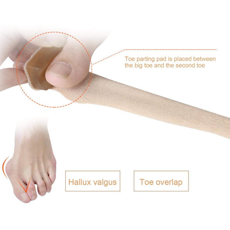 [Australia] - 3pcs Bunion Corrector Toe Separators Hammer Toe Straightener, Toe Overlap Hallux Valgus Correction Bandage Elastic Fabric Toe Corrector Wrap 