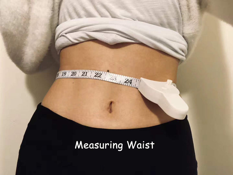 [Australia] - WIN TAPE 80'' 205cm Waist Body Tape Measure with Push Button, Measuring Waist and Arms (White) White 