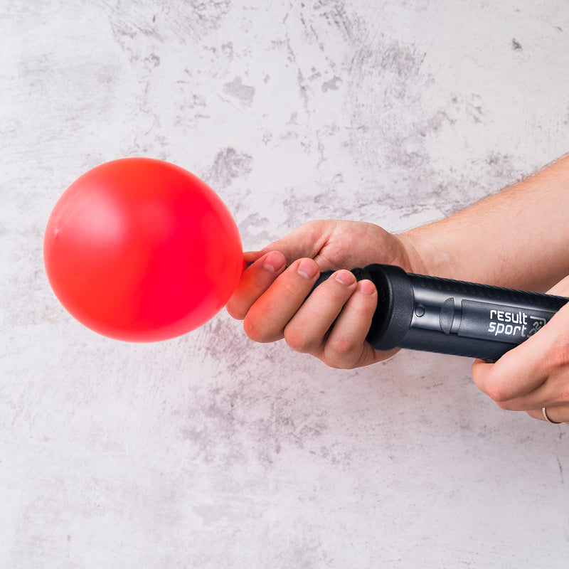 [Australia] - ResultSport Gym Ball Balloon Camping Double Action Hand Pump with Stopper Plug and Plug Removal Tool for Gymball and Swissball 