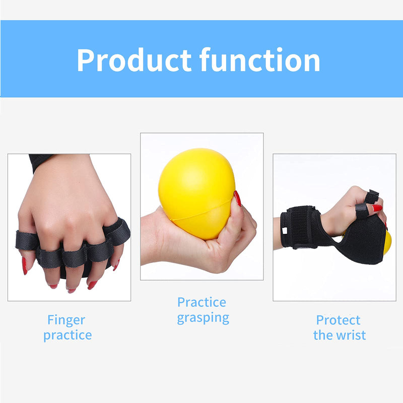 [Australia] - Anti-spasticity Ball Splint Hand Finger for Hand Stroke Hemiplegia Finger Recovery Spasm Dystonia Hemiplegia Finger Training Hand Functional Impairment for Children and Men and Women Small 