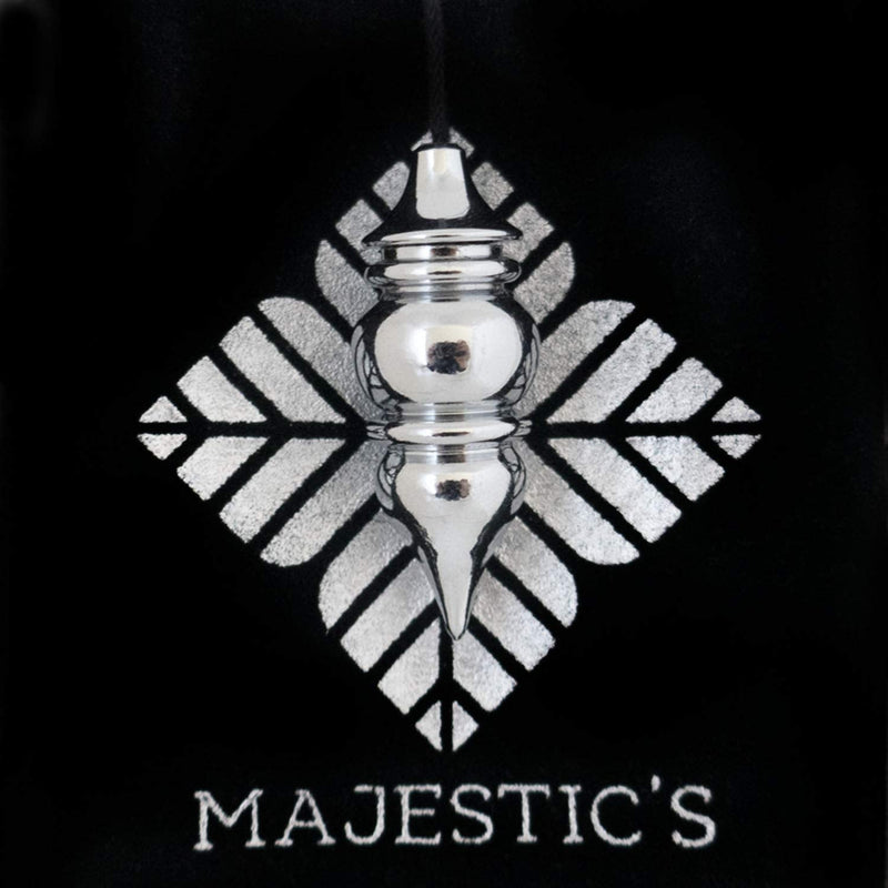 [Australia] - Esoteric / Oracle Pendulum - Egyptian Pendulum Venus with Witnesses - Radiesthesia Pendulum - Chrome - 26 g 