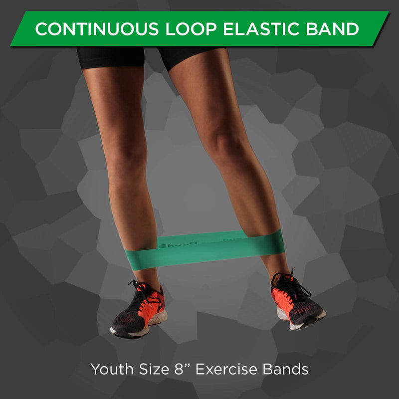 [Australia] - THERABAND Resistance Band Loop Set, Pack of 4, Resistance Bands for Kids, Small 8 Inch Band Loop Kit for Workouts, Beginner to Advanced Levels for Exercise, Rehab, Physical Therapy, & Stretching 