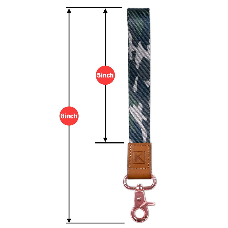 [Australia] - Koodoot Wrist Strap Keychain Wristlet Landyard Keys Holder for Women - Camo 