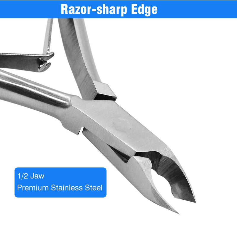 [Australia] - Cuticle Trimmer Cuticle Nippers,Professional Stainless Steel Cuticle Cutter Cuticle Remover,Pedicure Manicure Tools for Fingernails and Toenails Silver 