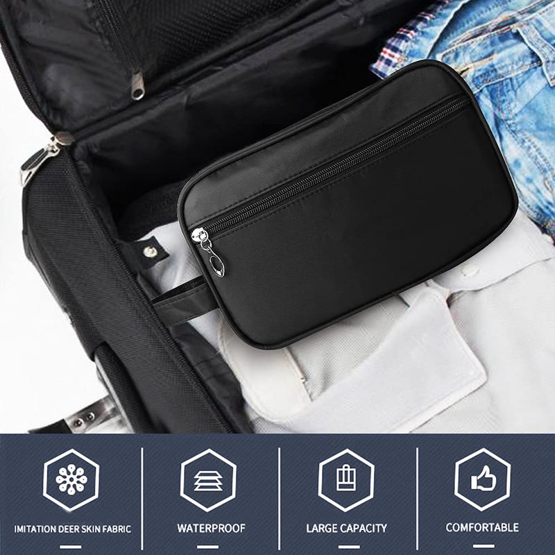 [Australia] - Toiletry Bag for Men Travel Wash Bag Shaving Bag Waterproof Bathroom Gym Make Up Bag for Men & Women 