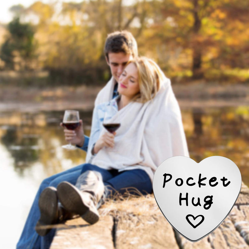 [Australia] - ENSIANTH Pocket Hug Token Long Distance Relationship Gift for Girlfriend Boyfriend Valentine’s Day Gift 