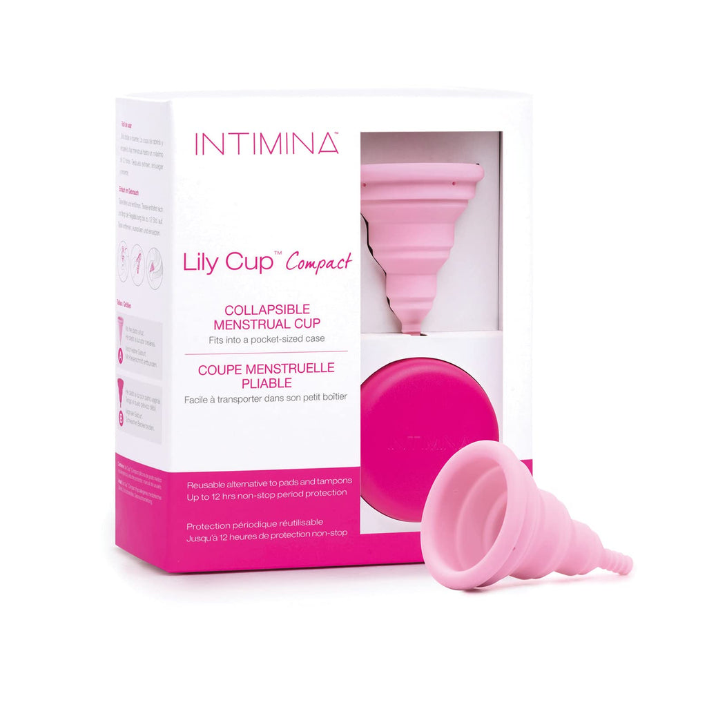 [Australia] - Intimina Lily Cup Compact - Small Menstrual Cup with Flat-fold Compact Design, Disposable Menstrual Cups, Period Cup Reusable (Size A) 