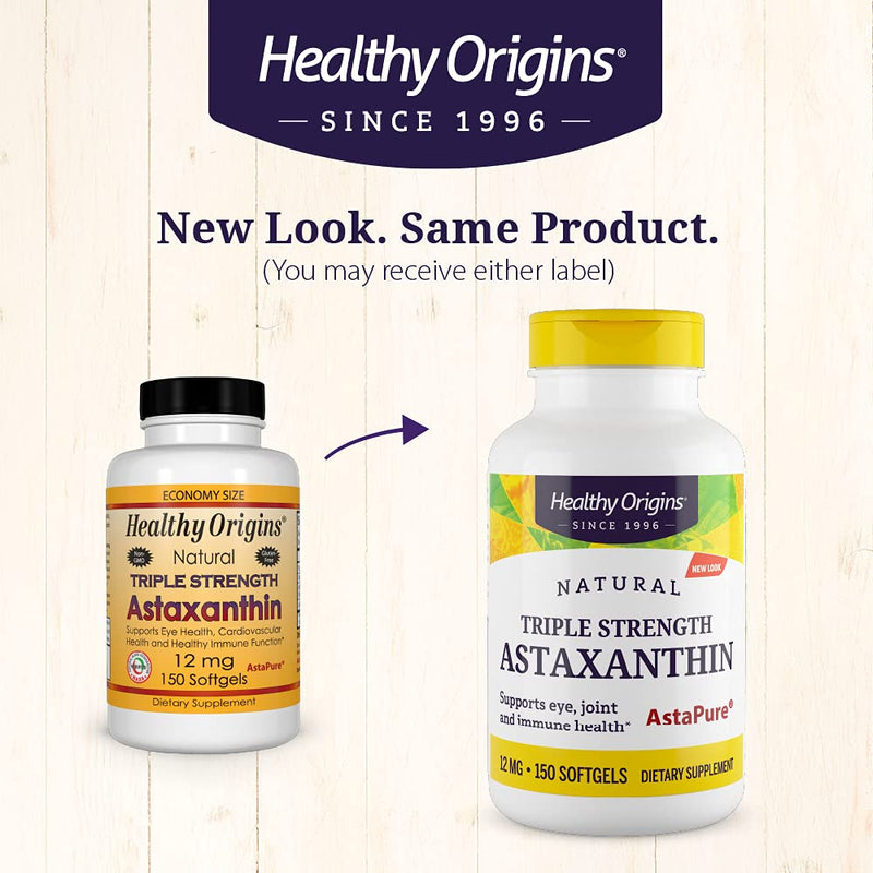 [Australia] - Healthy Origins Astaxanthin (AstaPure) 12 mg, 150 Softgels 150 Count (Pack of 1) 