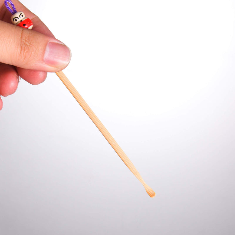 [Australia] - 10pcs Bamboo Ear Pick Ear Cleaner Ear Spoon Earwax Curette Remover Earpick Tool Hanging Clean Tool for Ear for Adult Children 