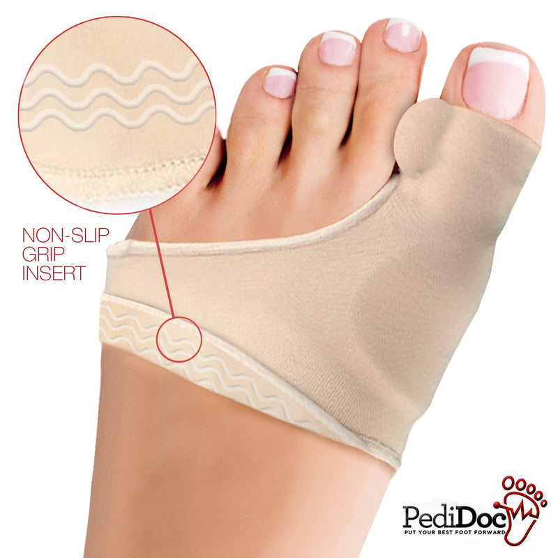 [Australia] - PediDoc™ Bunion Corrector – Bunion Relief Sleeves Bunion Pads Brace Cushions for Women Toe Straightener with Gel Toe Separator, Spacer, Straightener and Spreader – Hallux Valgus Relief Big Toe Alignment Medium 