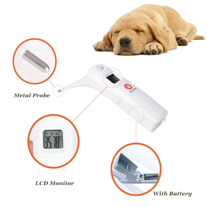 [Australia] - Animal Electronic Ehermometer Pet Thermometer Digital Thermometer is a Fast Rectal Thermometer for Dogs,Horse, Cats, Pigs,Sheep 
