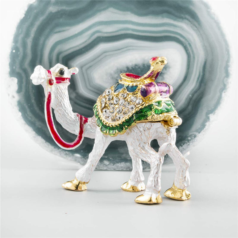 [Australia] - Cute Camel Decor Figurines Collectible,Hinged Camel Animal Trinket Jewelry Box 