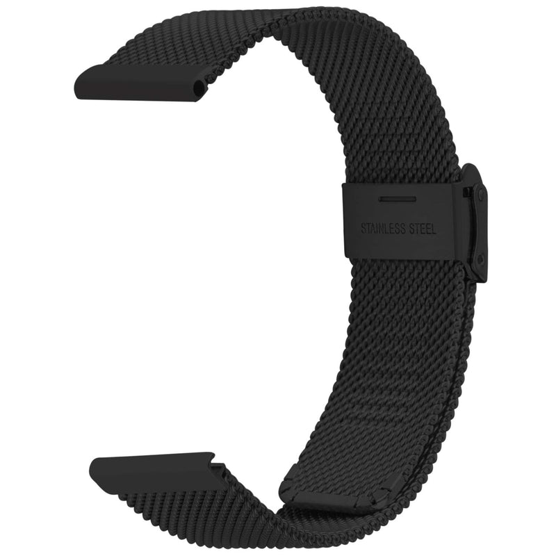 [Australia] - Fullmosa Quick Release Watch Band 22mm 20mm 18mm, Stainless Steel Wacth Bands for Samsung Galaxy Watch/Huawei Watch/Garmin Watch/Asus Zenwatch 2 Black 