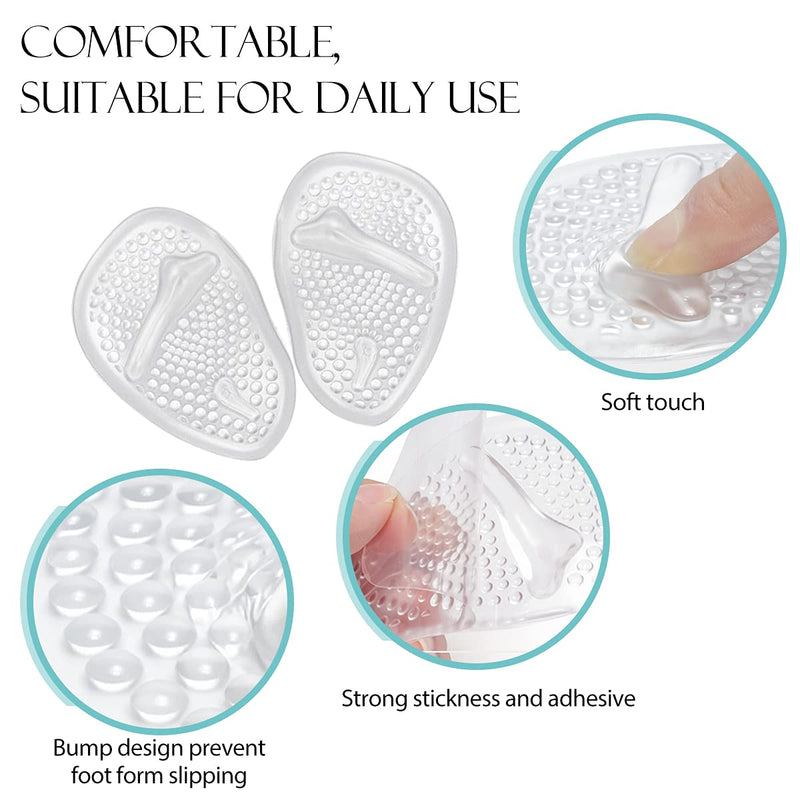 [Australia] - Metatarsal Pads - 12 pcs Soft Forefoot Pads - High Heel Inserts - Shoe Filler for Too Big Shoes Women - Ball of Foot Cushions for Pain Relief 