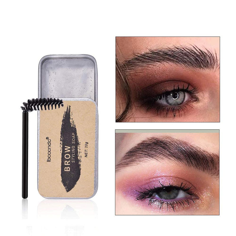 [Australia] - Eyebrow Soap, 3D Brows Styling Soap, Transparent Long Lasting Natural Eyebrow Wax Eyebrow Gel 