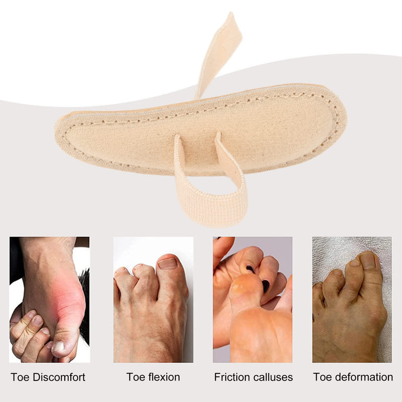 [Australia] - Hammer Toe Crest Cushion, Toe Buttress Pad, Adjustable Comfoltable for Foot Correction, Hammer Toe Straightener and Corrector (Right Foot) Right Foot 