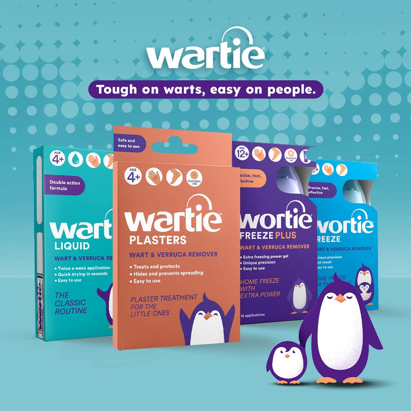 [Australia] - Wartie Plasters - Verruca & Wart Remover - Protect, Treat and Prevent - Easy Wart and Verruca Treatment for Hands and Feet - Prevent Spreading Warts - Safe for Adults and Children Aged 4+ - Pack of 15 