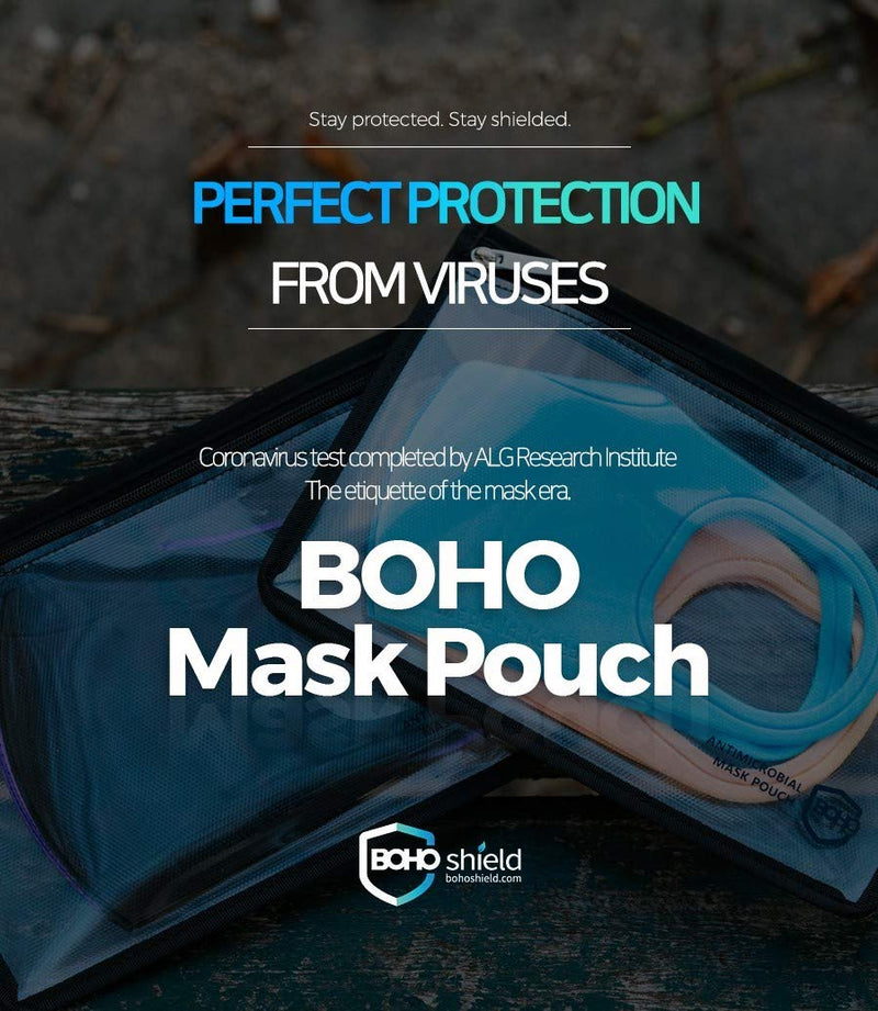 [Australia] - BOHO Korea Pouch for Masks/Accessories - Zinc Oxide Nano-coating Technology for Perfect Sterilization 