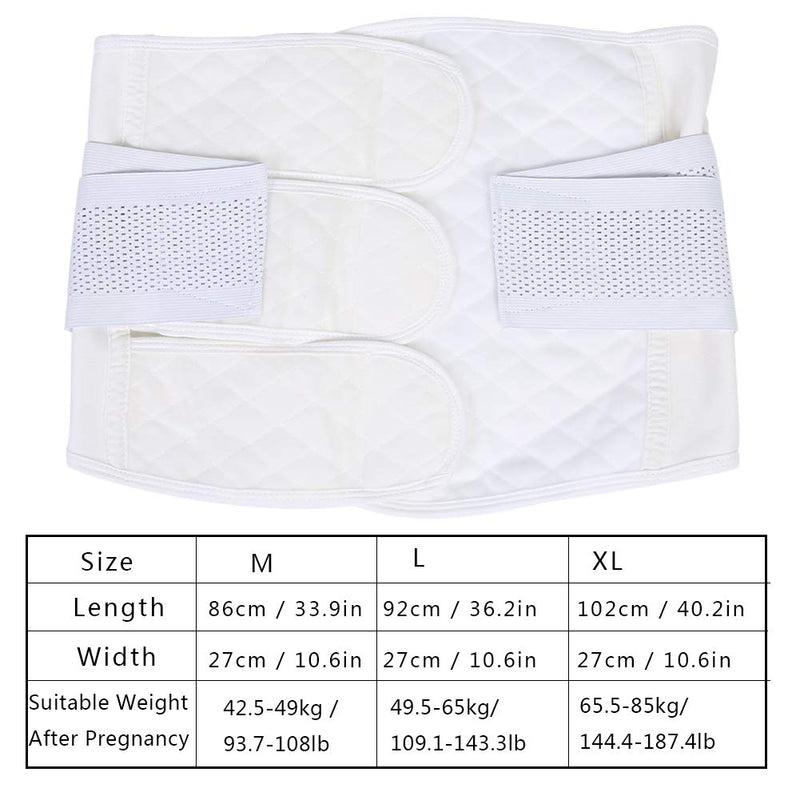 [Australia] - ZJchao Postnatal Belly Belt, 3 in 1 Cotton Postpartum Support Recovery Belly Wrap Waist/Pelvis Belt Body Shaper Postnatal Shapewear (M) M 