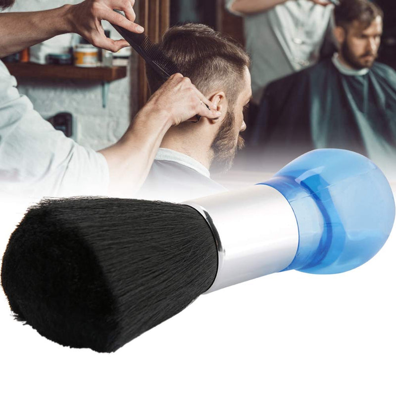 [Australia] - 2 Colors Neck Face Duster Brush Soft Barber Hair Cleaning Hairbrush Cutting Hairdressing Styling Tool for Salon Use(Blue) 