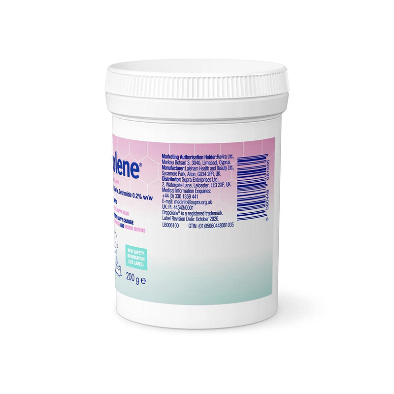 [Australia] - Drapolene Cream 200g Tub | Prevents and Treats Nappy Rash | Soothes and Protects Baby's bottom from newborn onwards 