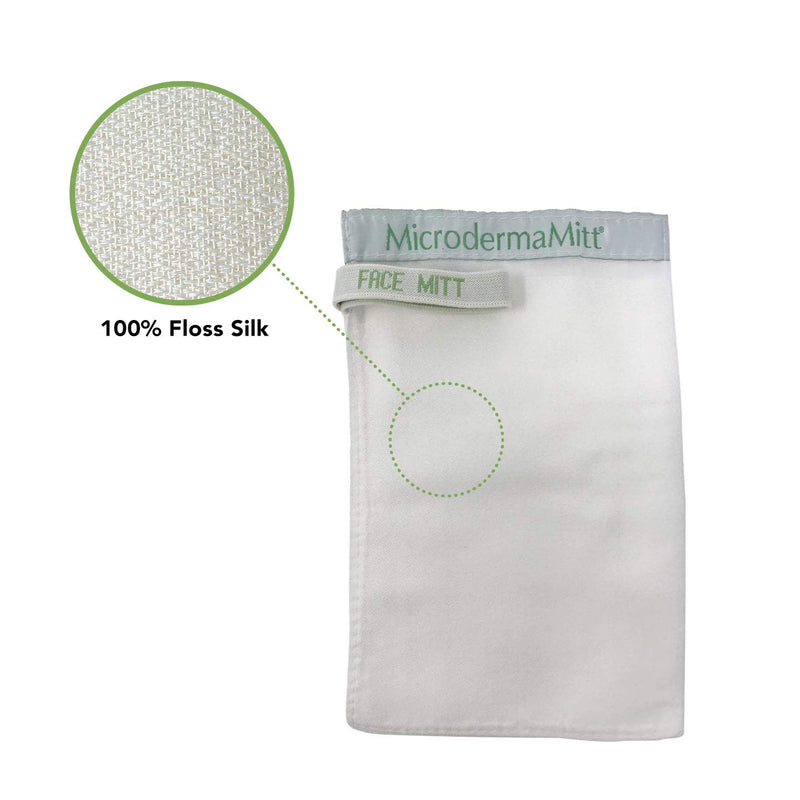 [Australia] - MicrodermaMitt Deep Exfoliating Face Mitt Firming Dry Skin Treatment-Unclog Pores, Repair Wrinkles, Sun Damage, Remove Imperfections and Improve Skin Texture 