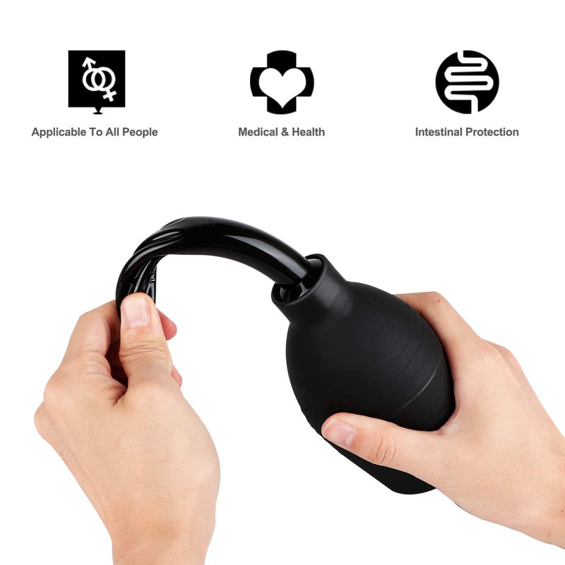 [Australia] - RANEU Enema Bulb Kit with Lube Anal Douche Superior Materials Douche for Men Women Made of Comfortable Material 2 Piece Set 