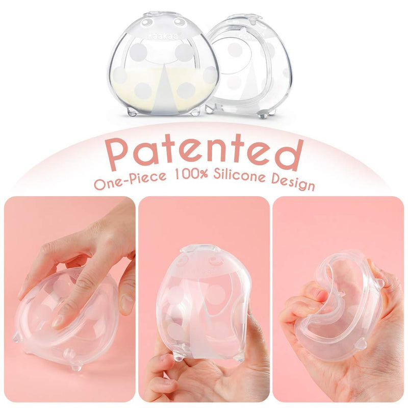 [Australia] - haakaa Breast Shells Nursing Cup Silicone Breast Milk Collector Milk Savers for Breastfeeding Nipple Shells Protect Sore Nipples Extra-Soft and Reusable, 1 PC 1 Count (Pack of 1) 